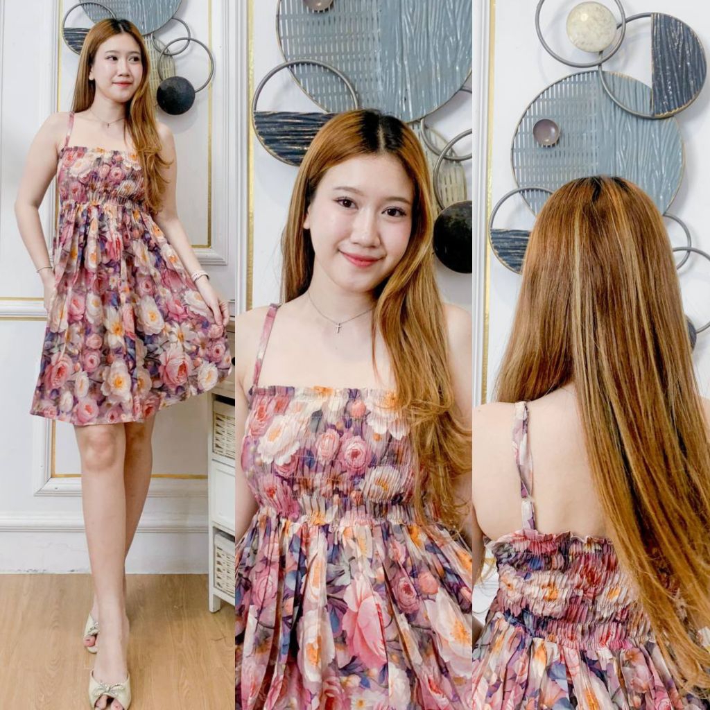 DASTER PUTRI BALI - DASTER LEXIE - MINI DRESS MOTIF
