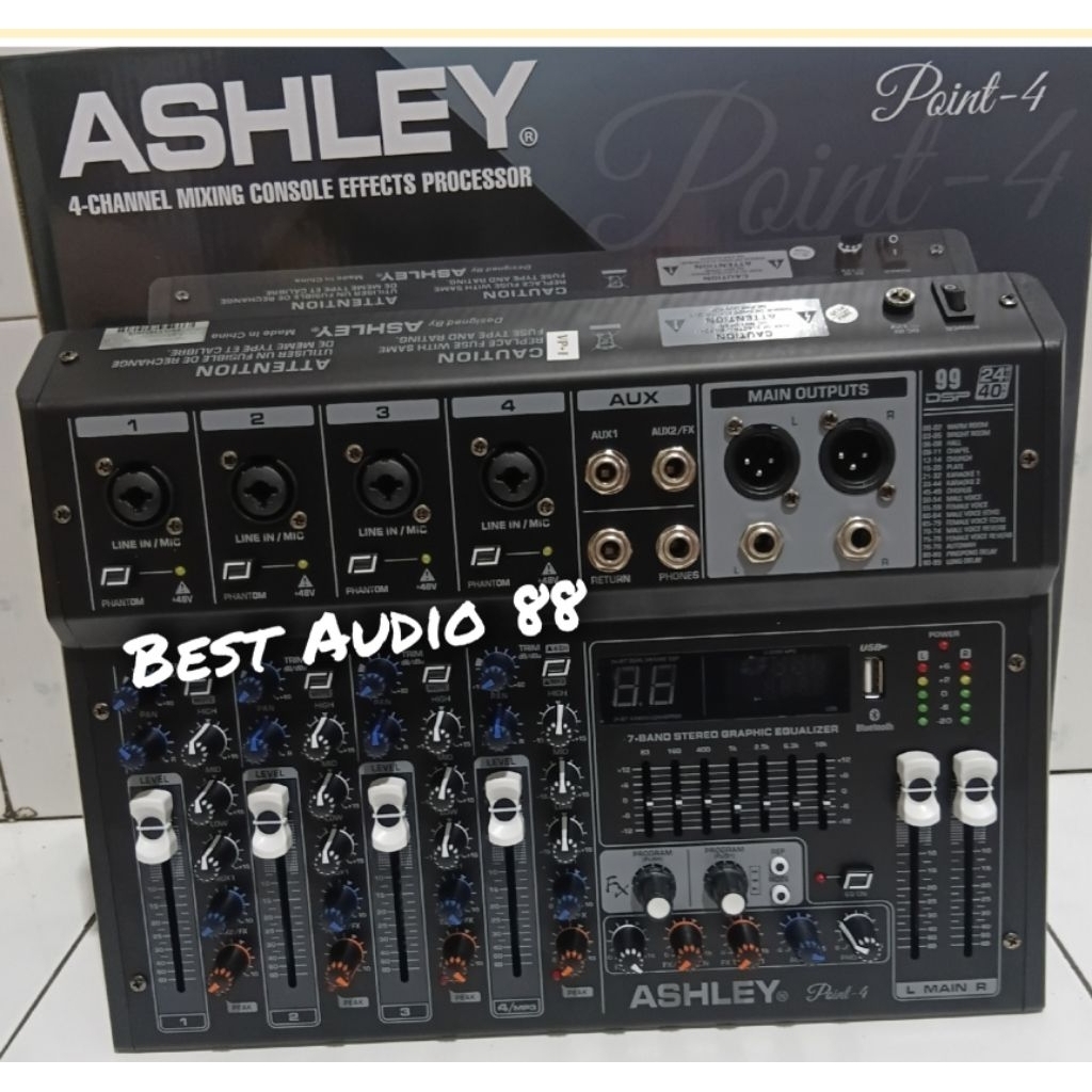 Mixer Audio Sound System 4 channel Ashley Point 4