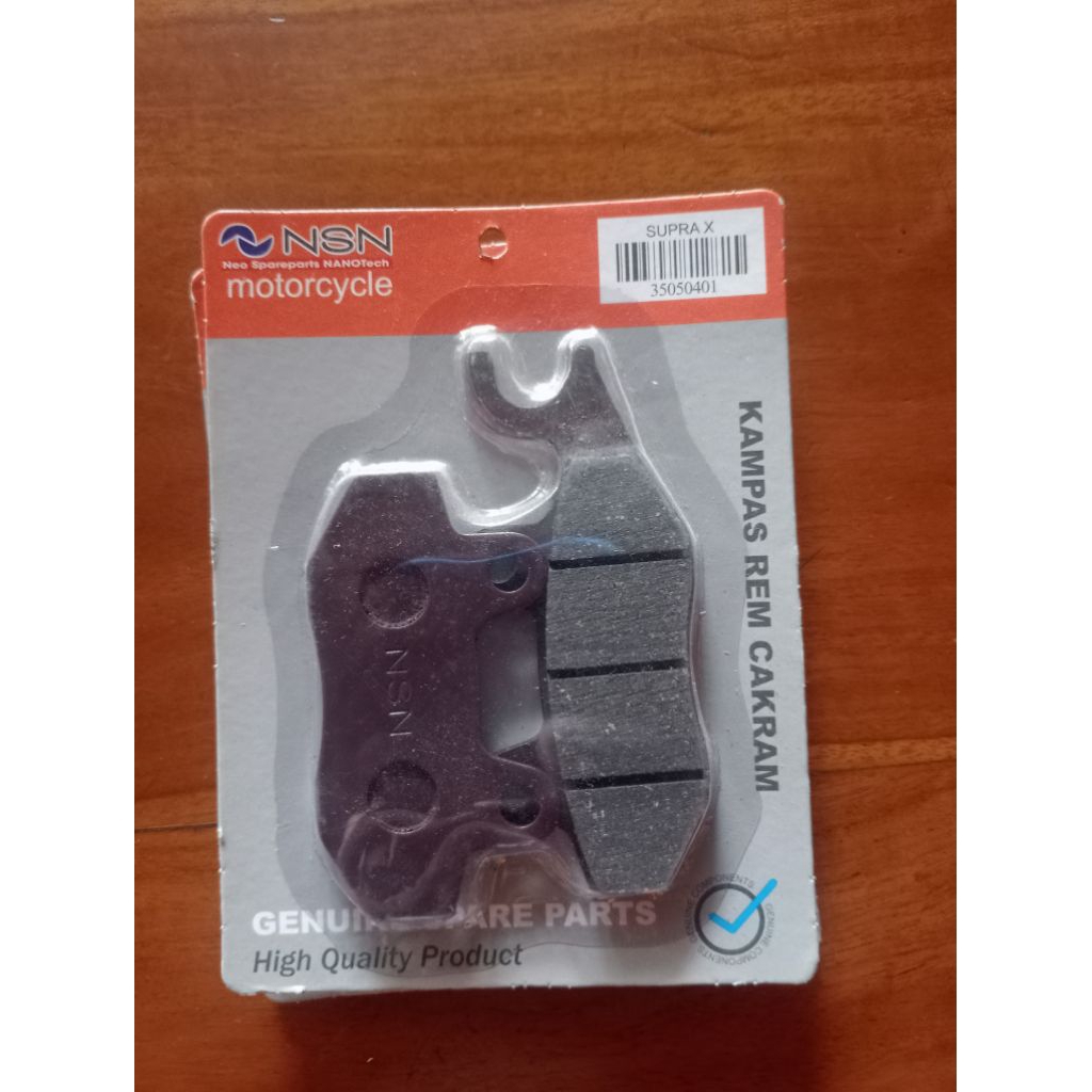 Kampas Rem Cakram NSN Supra X / Supra Fit / Revo – Kampas Rem Depan Motor Honda – Awet & Pakem