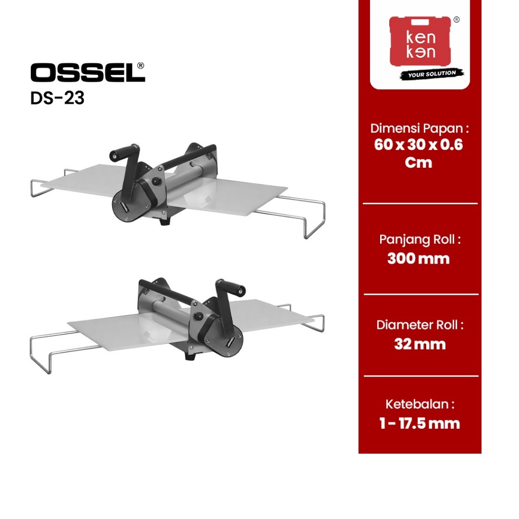 Ossel - Dough Sheeter Manual Penipis Adonan Manual Pemipih Adonan Pastry DS-23