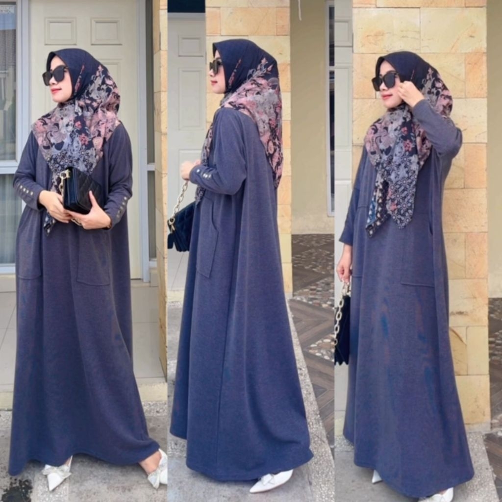 DRESS KNIT DIMARA ORIGINAL // DRES JUMBO ALLSIZE - XL
