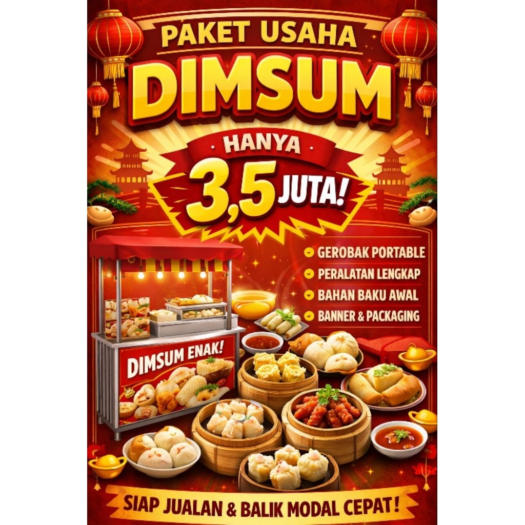 PAKET USAHA DIMSUM SIAPP JUALAN