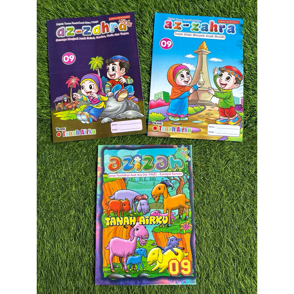 Majalah Anak Paud Tk Az-Zahra dan Azizah Tema Tanah Air ku Edisi 09