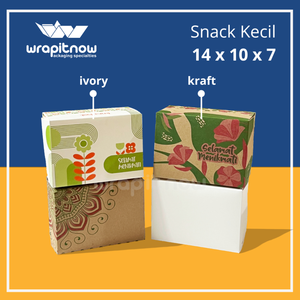 dus snack 14x10x7 R3 motif dus jajanan pasar molen kue bandung martabak pabrik dus kemasan murah