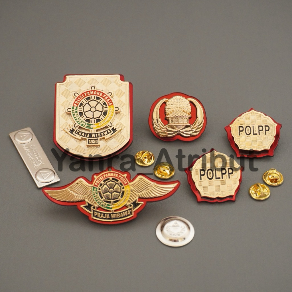 Pin Korpri Asn Pns / Wing Pol Pp / Monogram Pol Pp / Kewenangan Pol Pp / Atribut Pin Wing Satpol Pp 