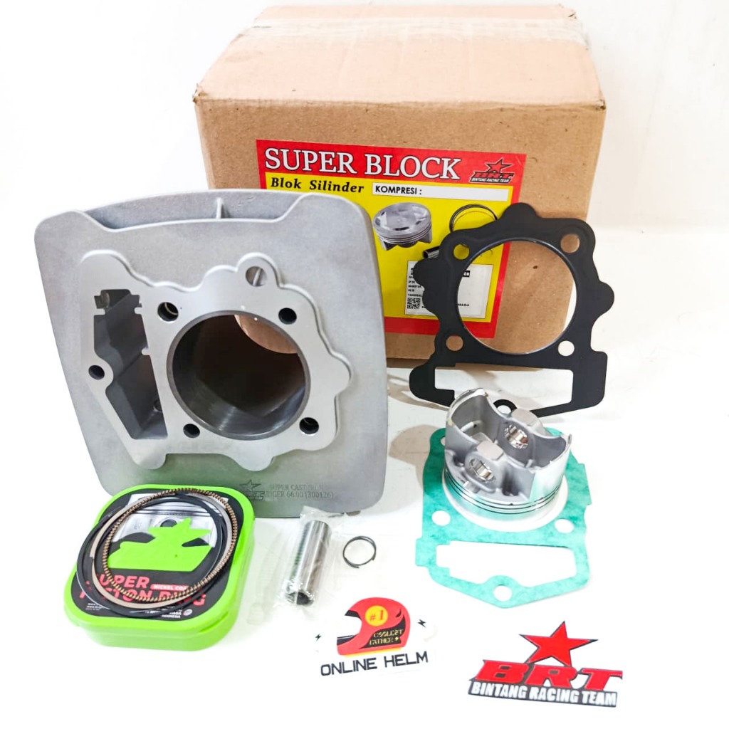BLOK CAST IRON BRT BORE UP TIGER MEGAPRO GL PRO NEOTECH 66mm 213CC