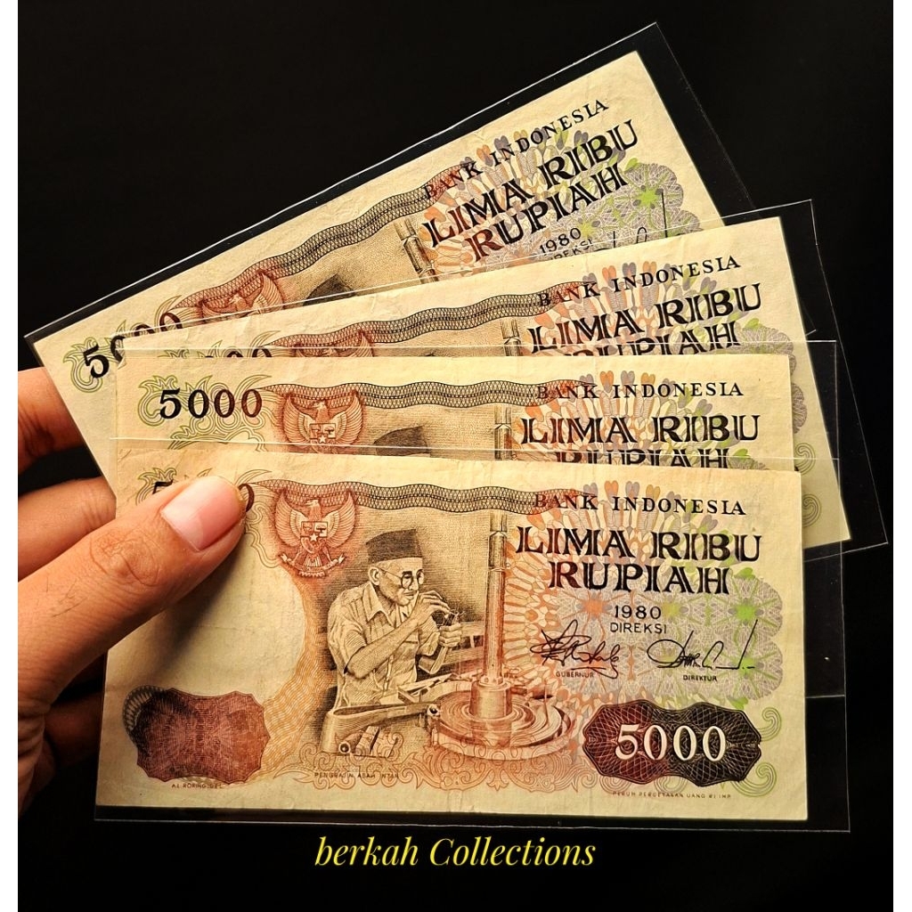 5 ribu rupiah asah intan tahun 1980