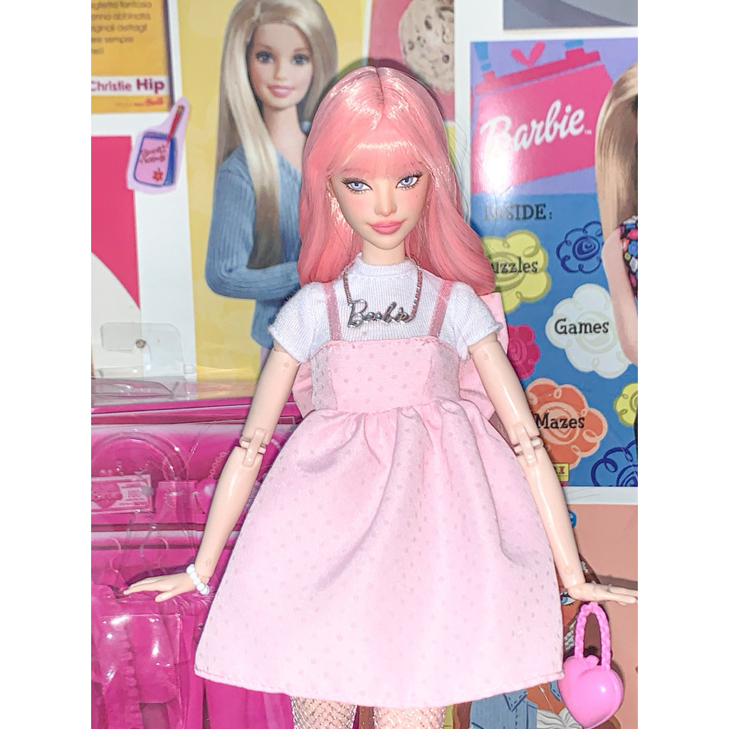 Rambut Boneka Fashion 30cm – Wig Premium Handmade include poni extension