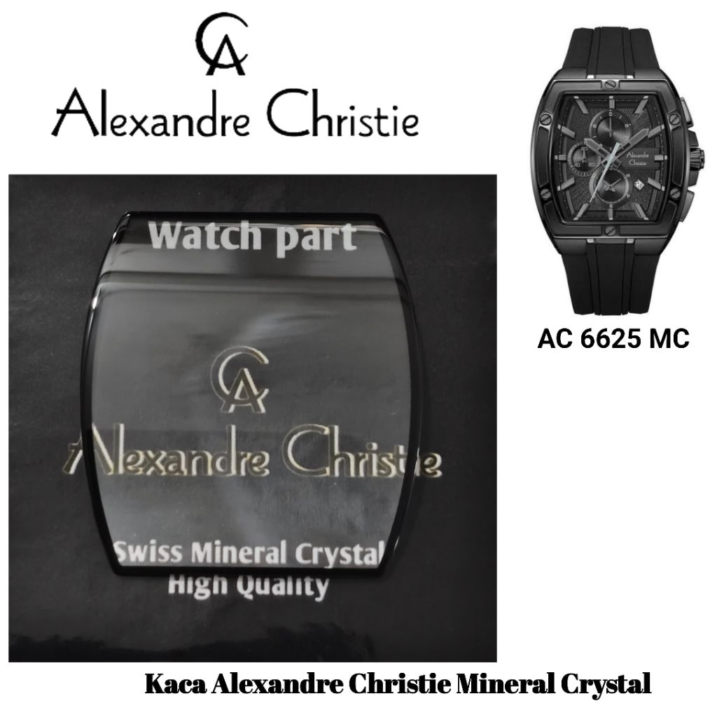 Kaca Jam Tangan Alexandre Christie AC 6625 MC Original