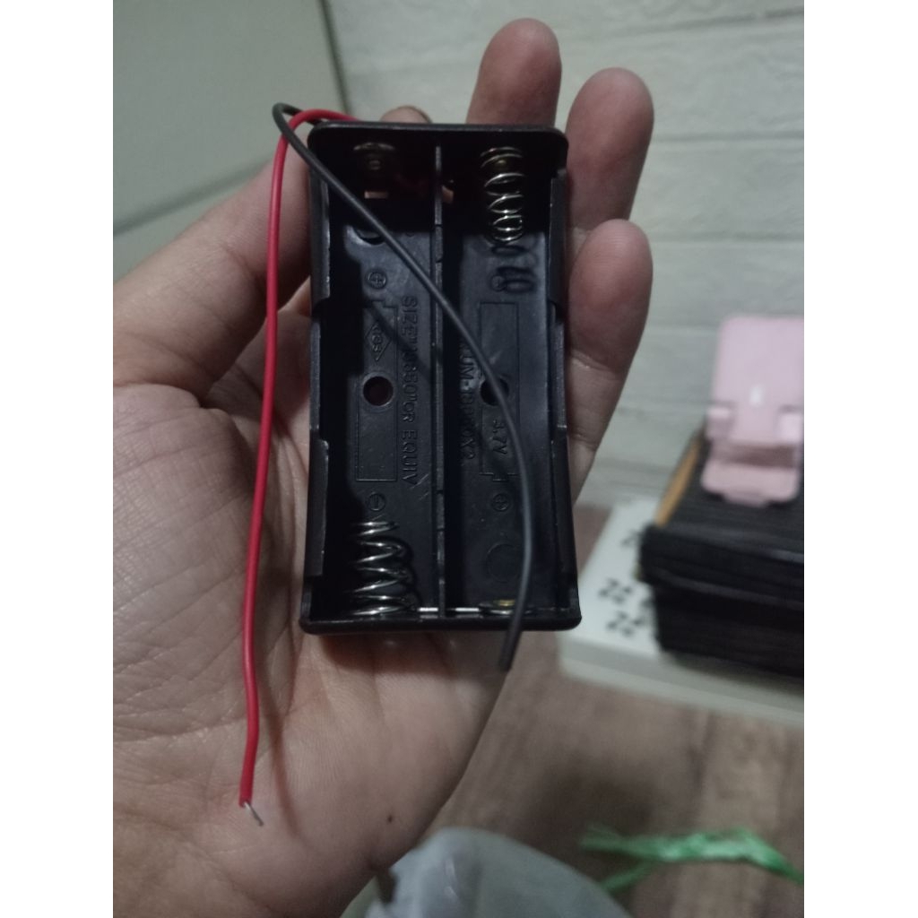Holder Baterai 18650 2 Slot - Seri Paralel, Tahan Lama, Mudah Dirakit