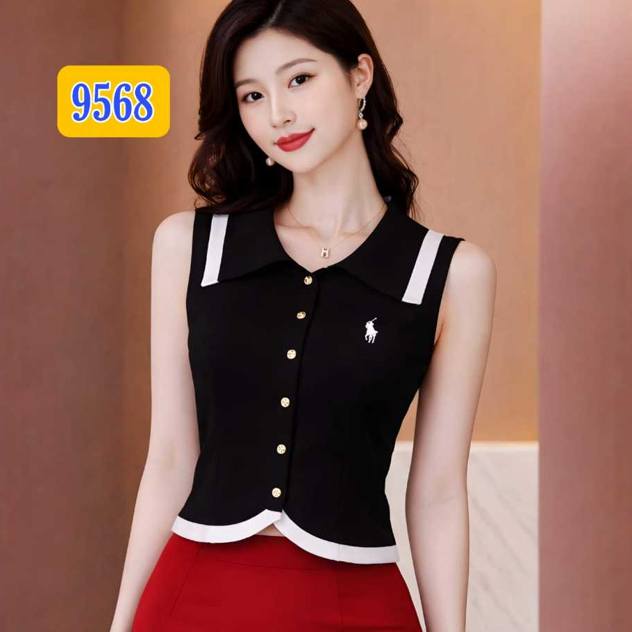 Blouse Buntung Rajut 9568/Blus Rajut Terbaru Import Atasan Korea Wanita Casual Remaja Ootd Crop Top