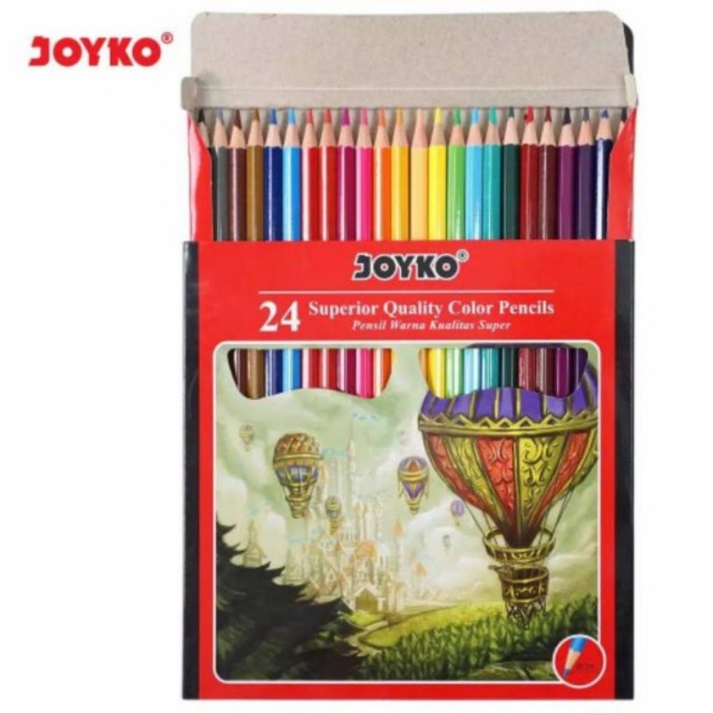 pensil warna panjang joyco 24 warna