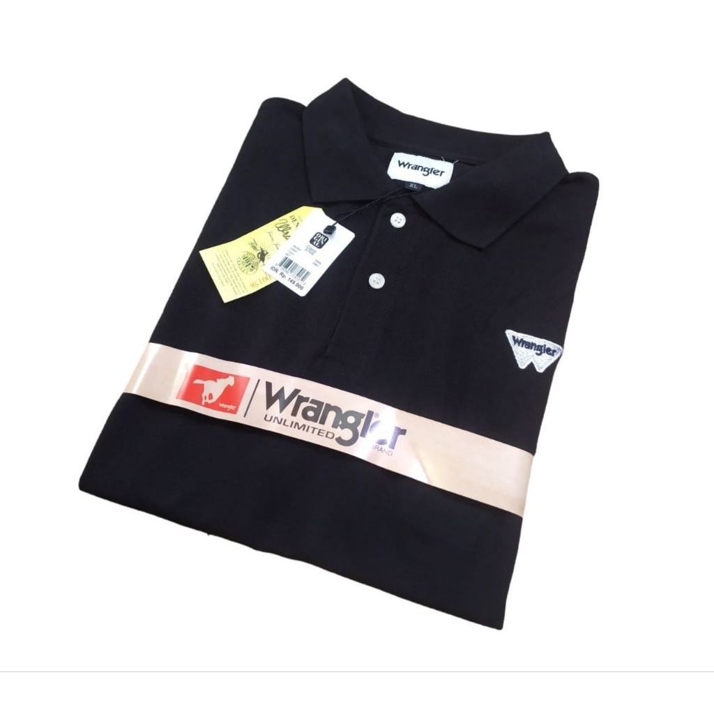 KAOS POLO DEWASA PRIA WRANGLER ORIGINAL - KAOS KERAH BAHAN PIQUE DIAMOND PREMIUM QUALITY