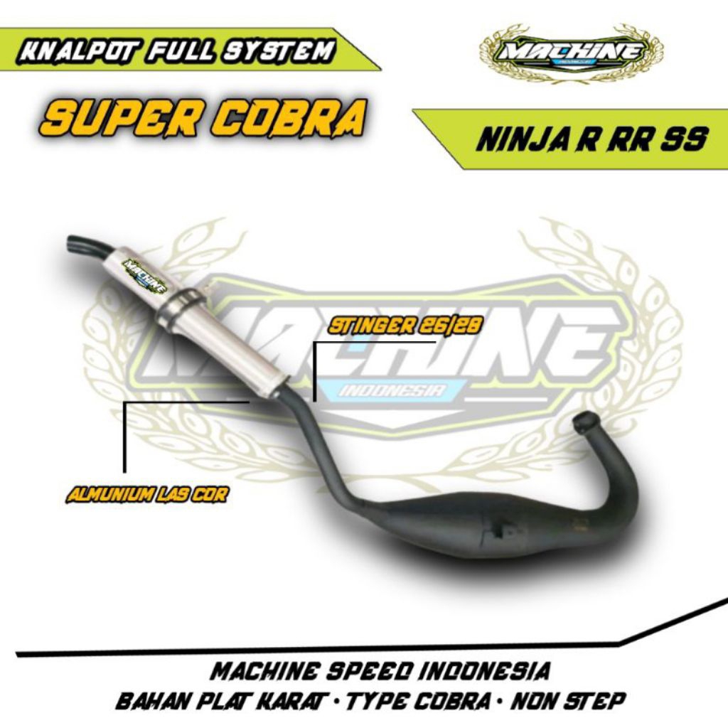 KNALPOT NINJA R SS RR AG STYLE SUPER COBRA ORIGINAL MACHINE NDONESIA BUKAN CMS RS1