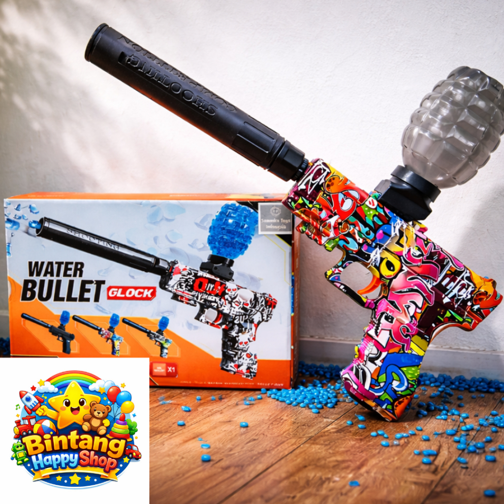 Mainan Anak Gell gun Model Glock-Eagles  Gel Bullet Gun Blaster