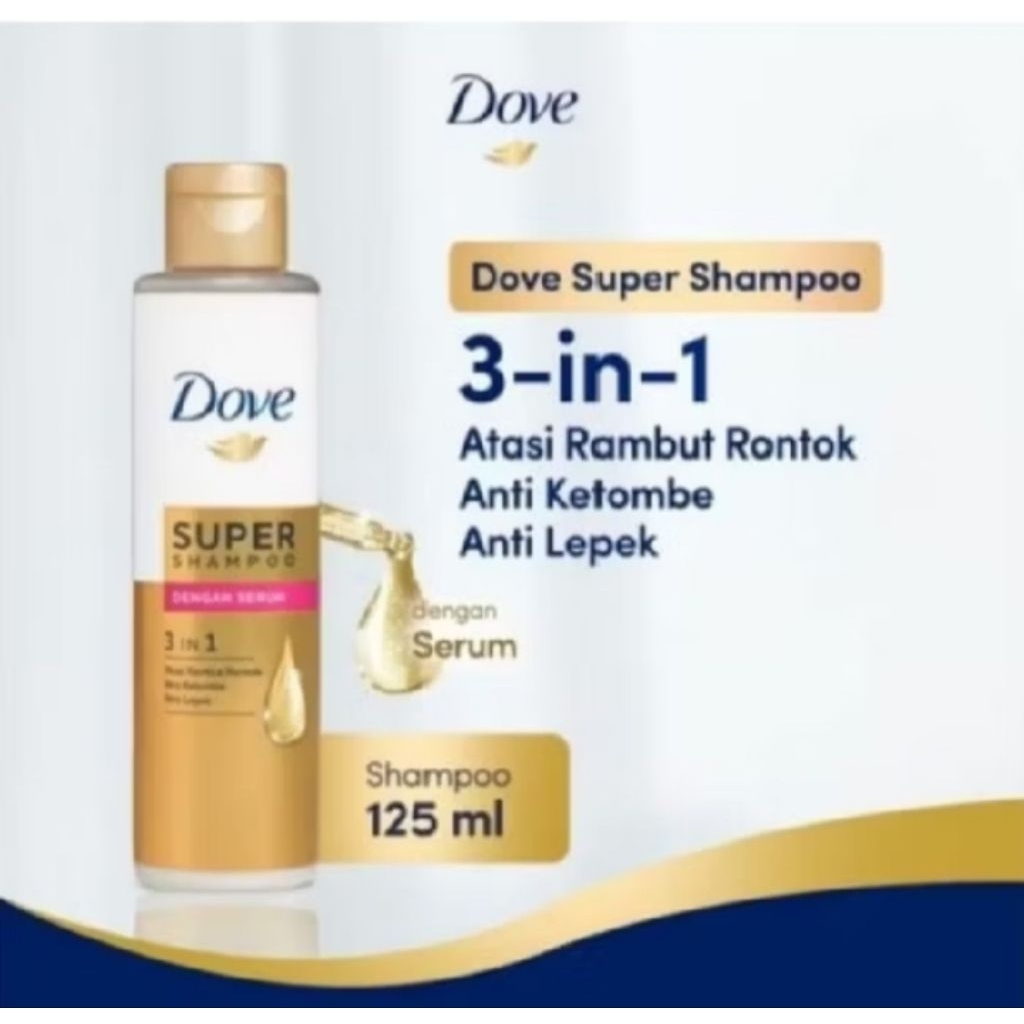 Dove 3 in 1 Super Shampoo Serum 125ML