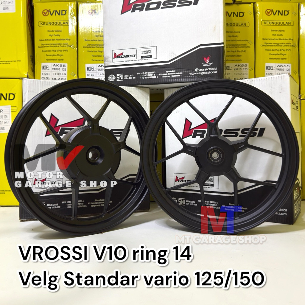 Velg V Rossi V10 standar vario 125/150 ring 14 185/215 velg ori standar vario
