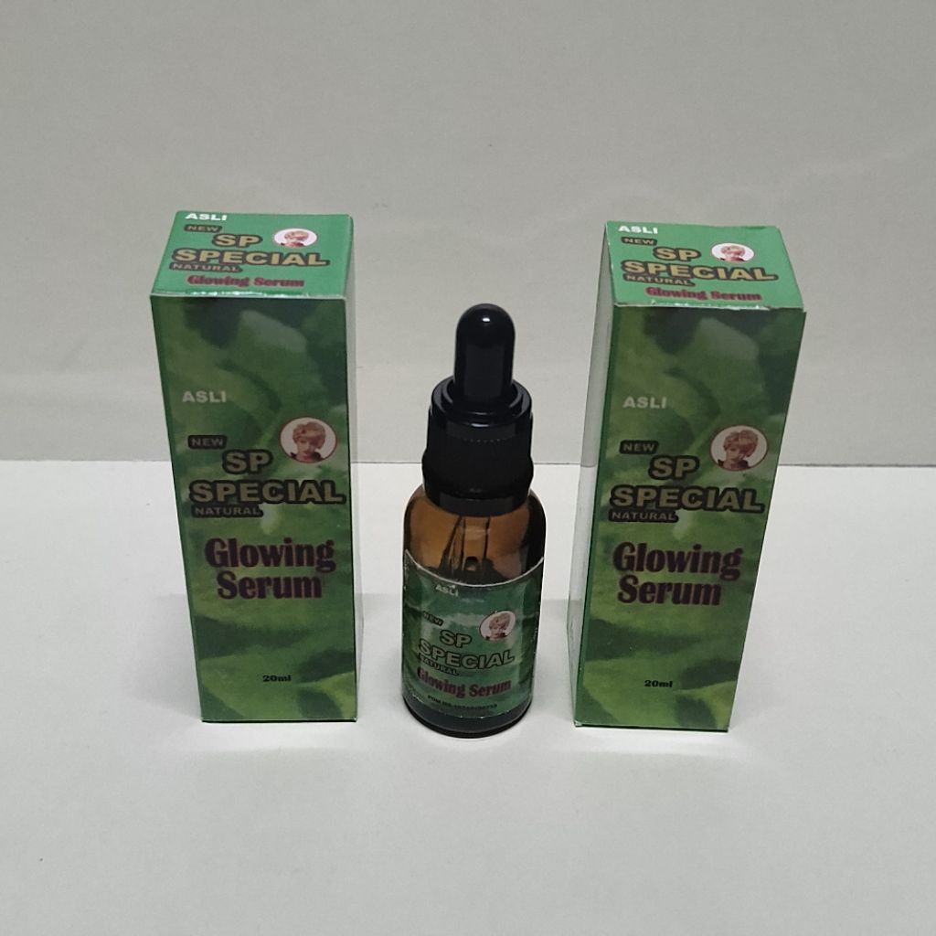 2Pcs Serum Glowing Sp Special Hijau Asli 20Ml