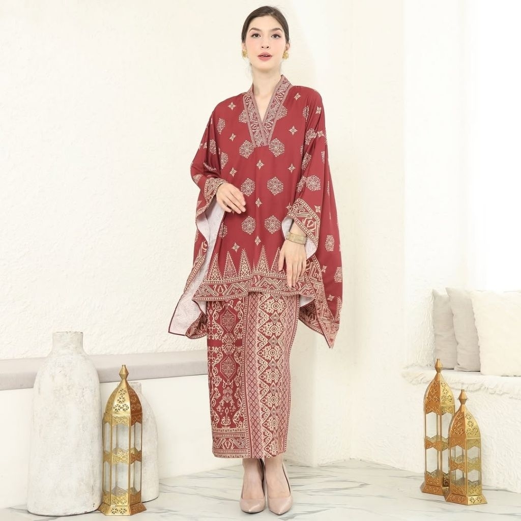 Kebaya Maroon | Kebaya Merah | Kebaya Premium | Kebaya Wisuda | Kebaya Modern | Kebaya Wanita | Baju