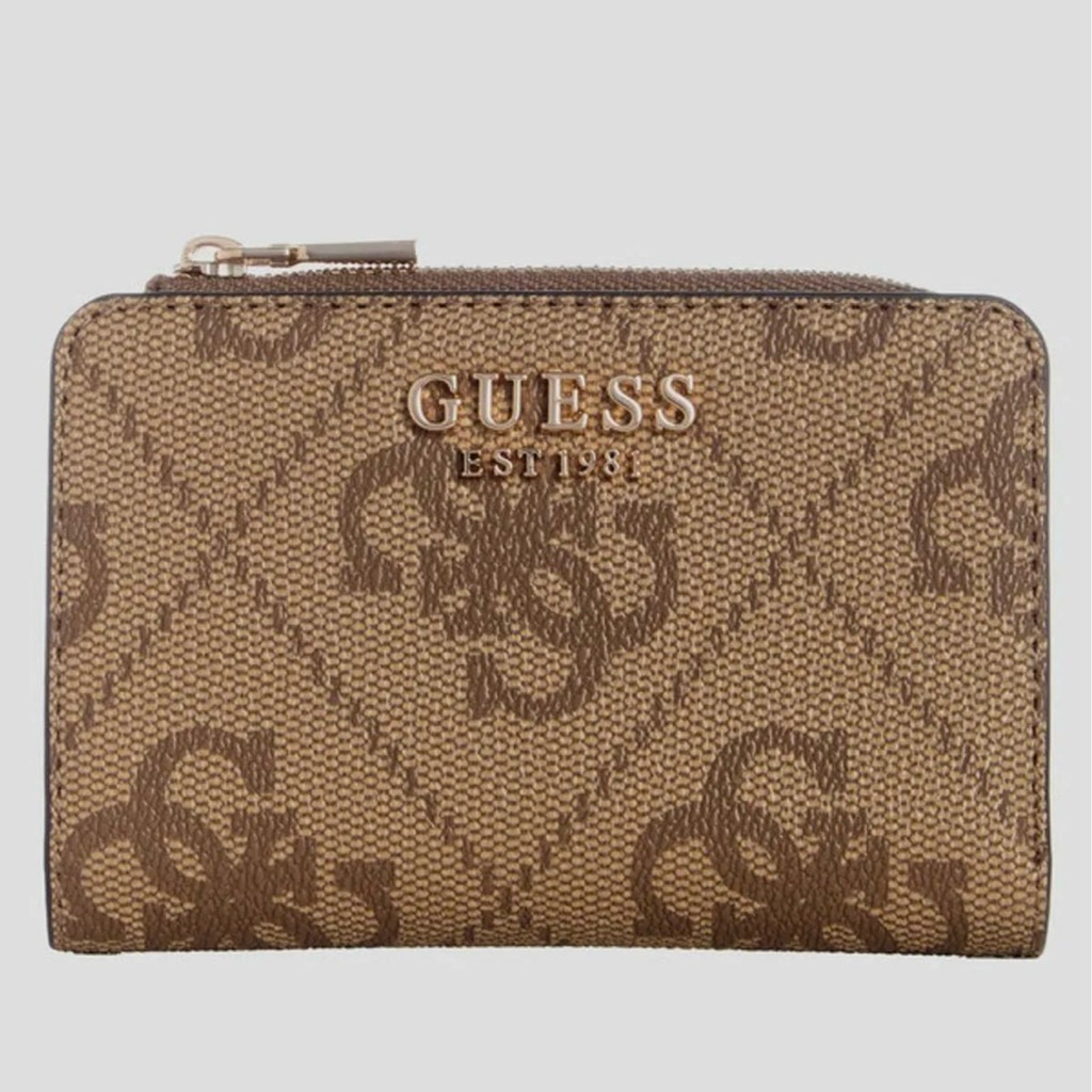 Guess Laurel Small Wallet - Signature Brown Dompet Original