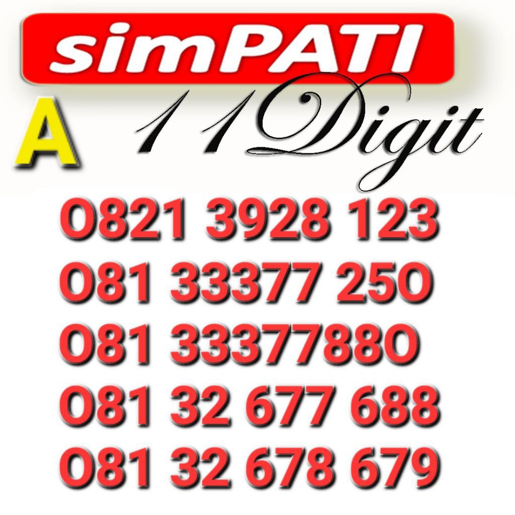 NOMOR SIMPATI 11DIGIT - 11DIGIT