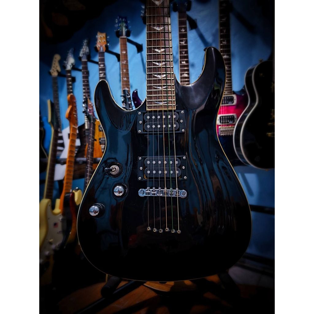 Gitar elektrik lefty /kidal schecter diamond series omen exstreme