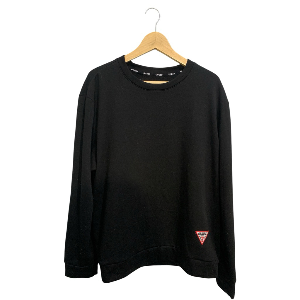 crewneck sweetshirt gues hitam sz XL (120-122*68)