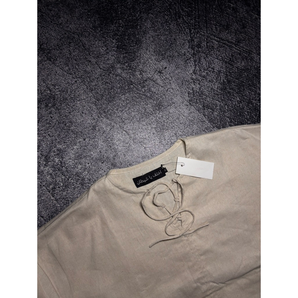 Lace-Up Koko Set Thanksinsomnia Liyana Beige Unisex