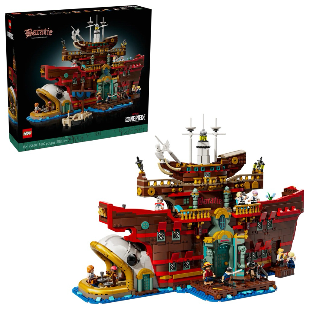 Lego One Piece The Baratie Floating Market 75640 | Usia 18+ | 3402 pcs | Original Lego | Ready Stock