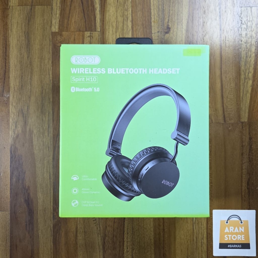 Headset Bluetooth Robot Spirit H10 Bekas Lengkap