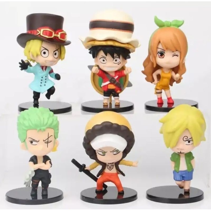 Figure Anime Onepiece Movie Stampede Luffy Zoro set of 6pcs
