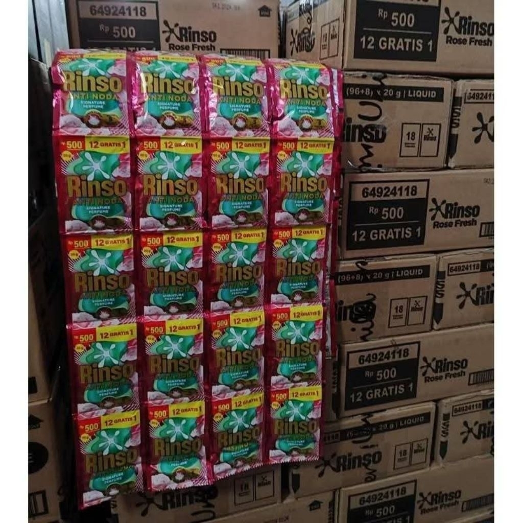 Rinso cair sachet 1 Dus 12rcg+1