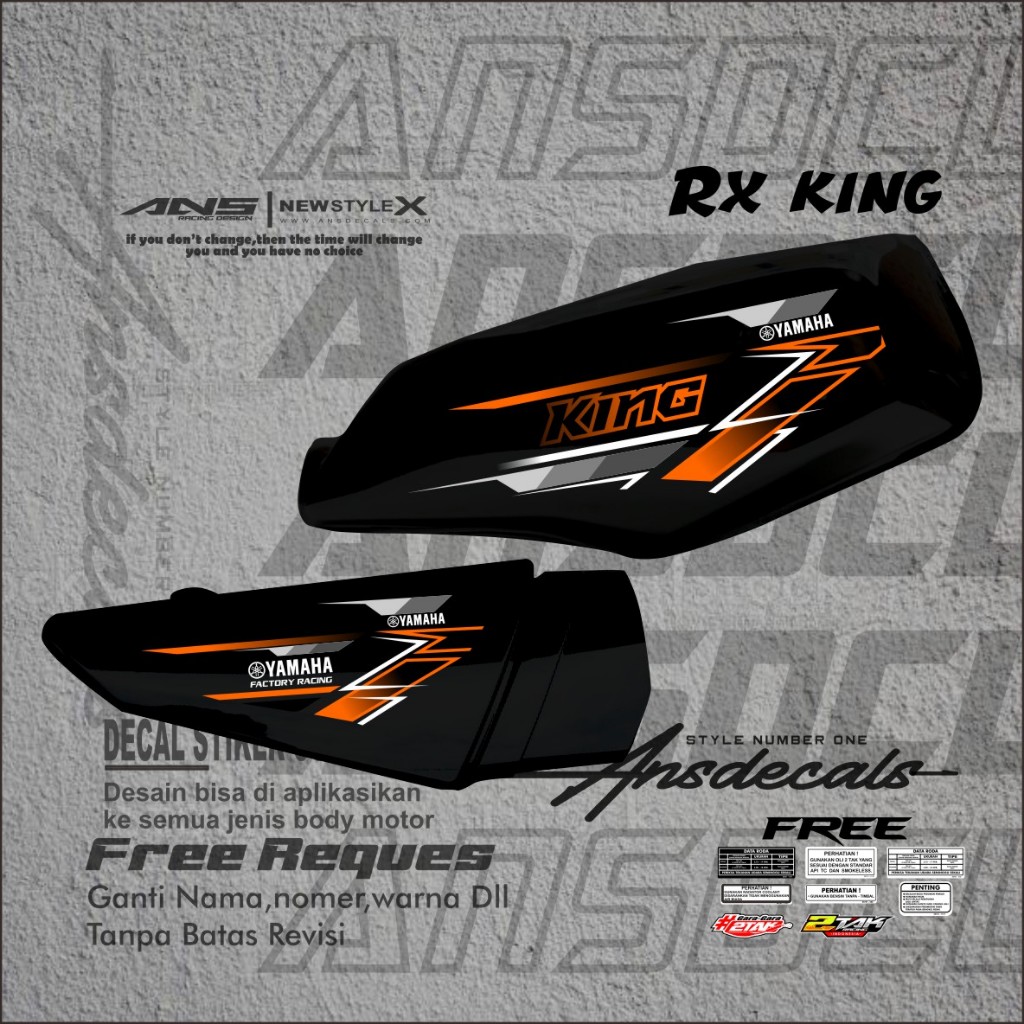 STRIPING MOTOR RX KING BISA REQUEST STIKER STRIPING RX KING VINYL/HOLOGRAM/TRANSPARAN