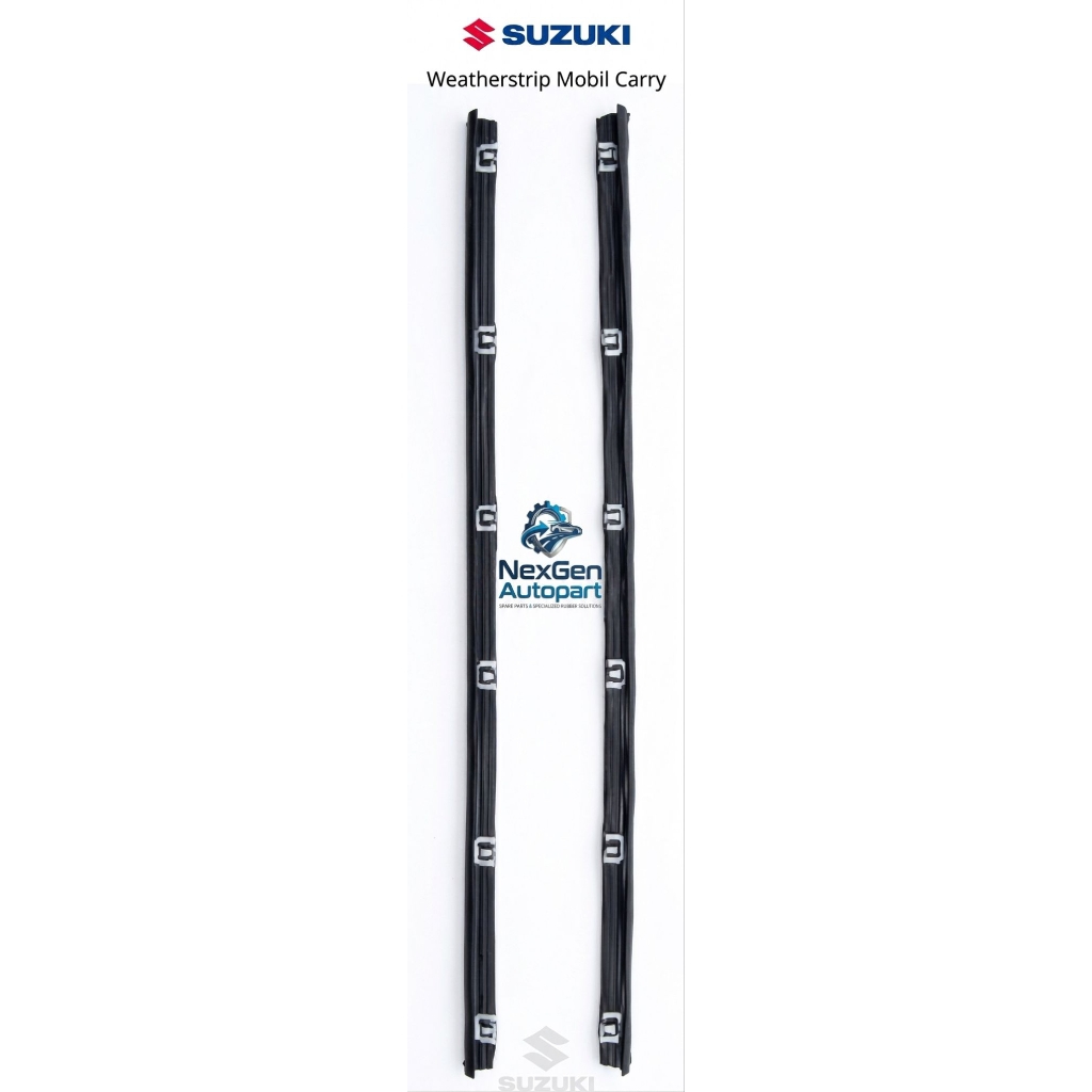 weather strip/pelipit kaca mobil carry lengkap dengan klip