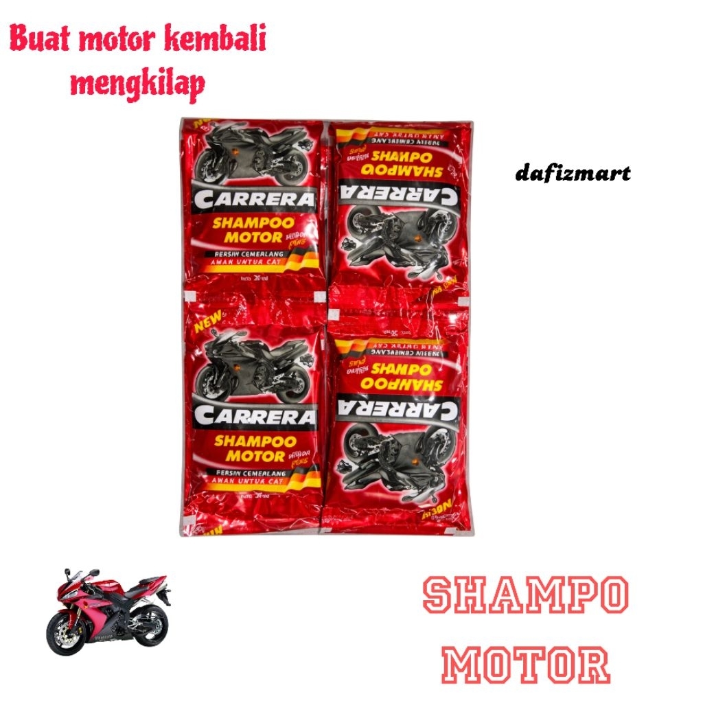 (1 Renceng 24 pcs)  CARRERA SHAMPO MOTOR SACHET
