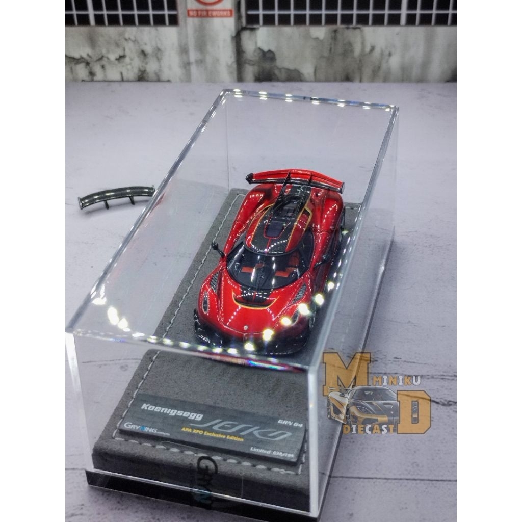 Gryning Model | Koenigsegg Jesko Attack Candy Apple Red 7378 1/64 Scale | MD Exclusive