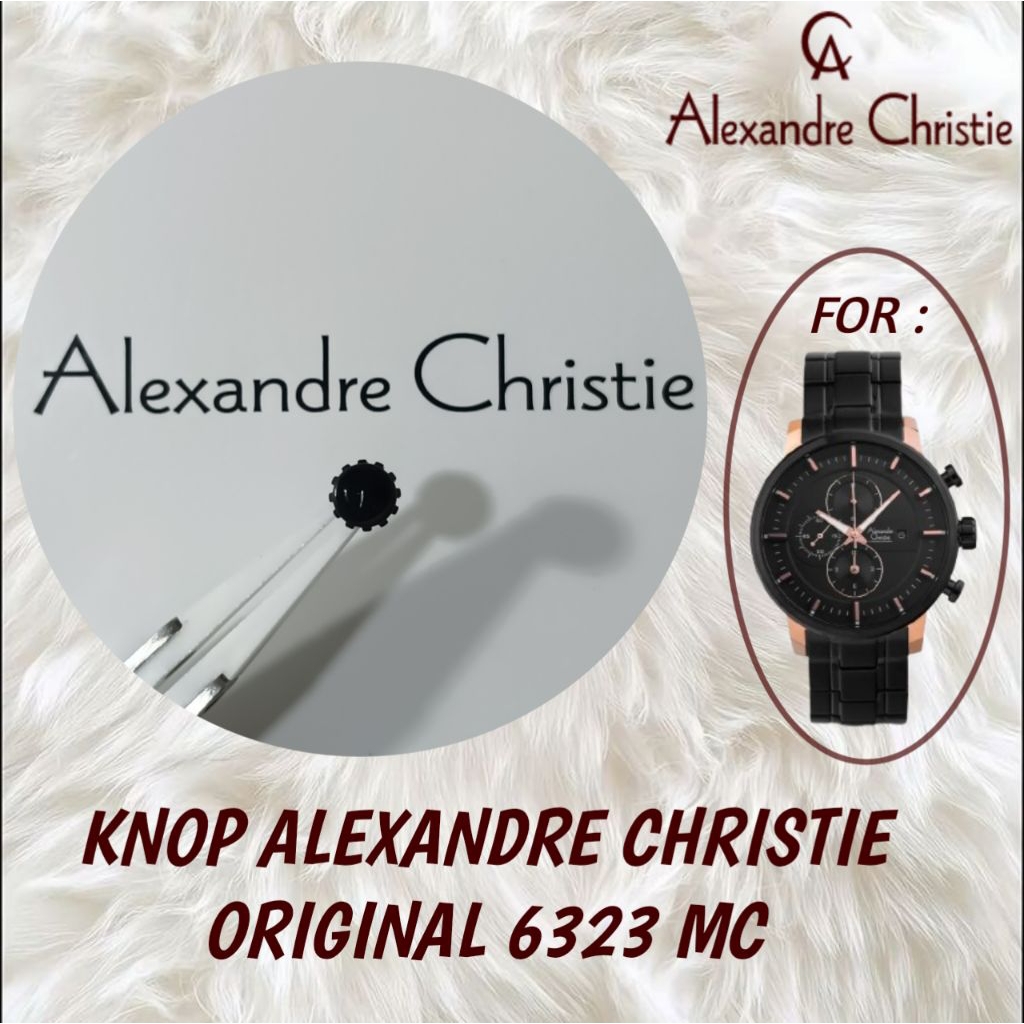 Knop / crown Alexandre Christie original 6323 MC