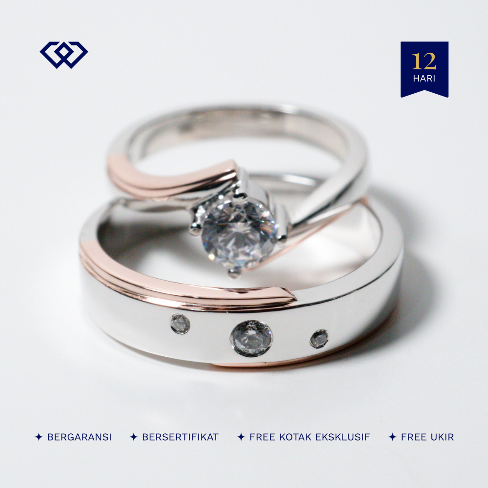 Winata Jewelry Cincin Couple Tunangan Lamaran Perak