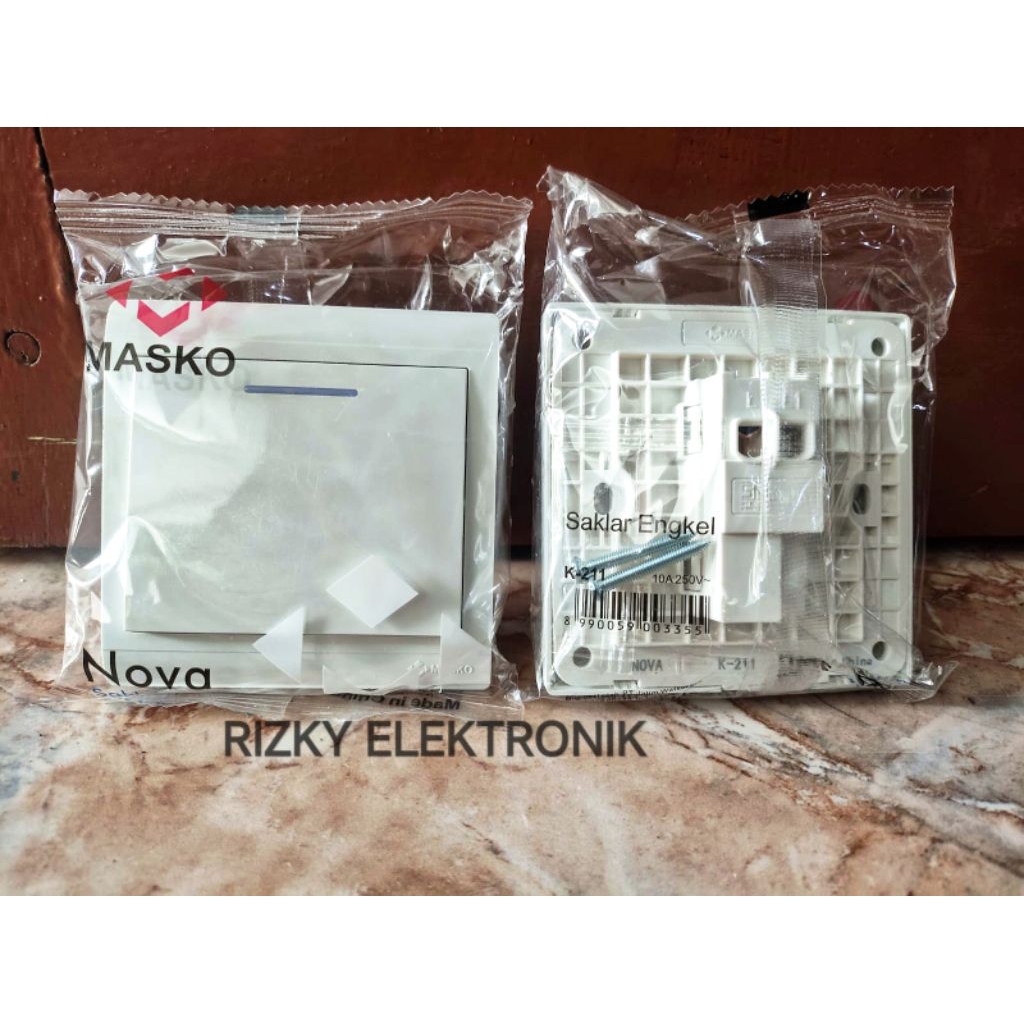 NOVA Series Saklar Engkel Seri Stop Kontak Minimalis Aestethic MASKO