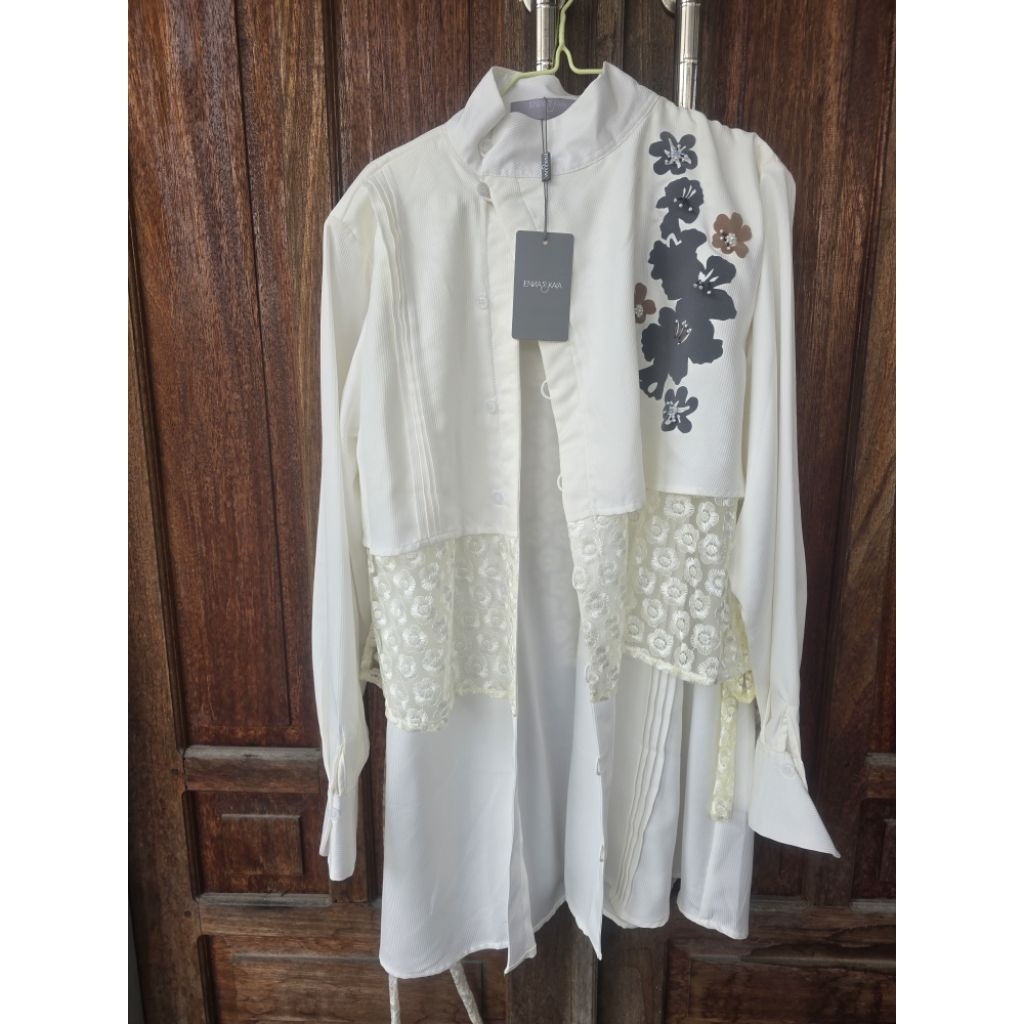 Blouse tunik Klamby Brokenwhite L