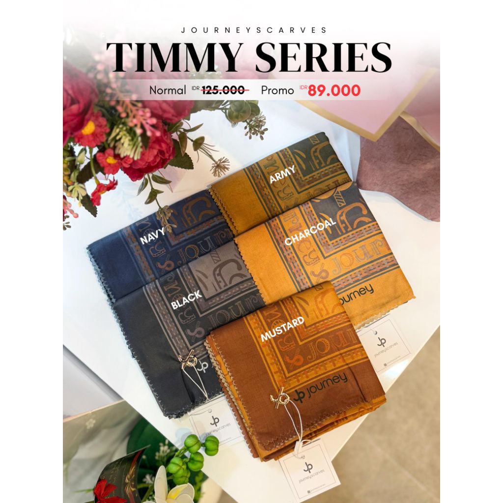 motif Timmy dari journey hijab ori