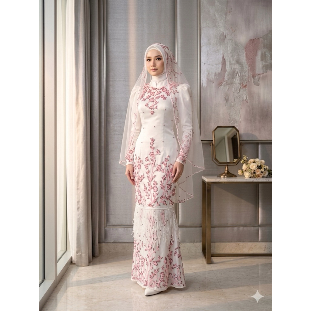 gaun pengantin Malaysia melayu gaun akad gaun walimah wedding dress gaun melayu gaun pengantin melay