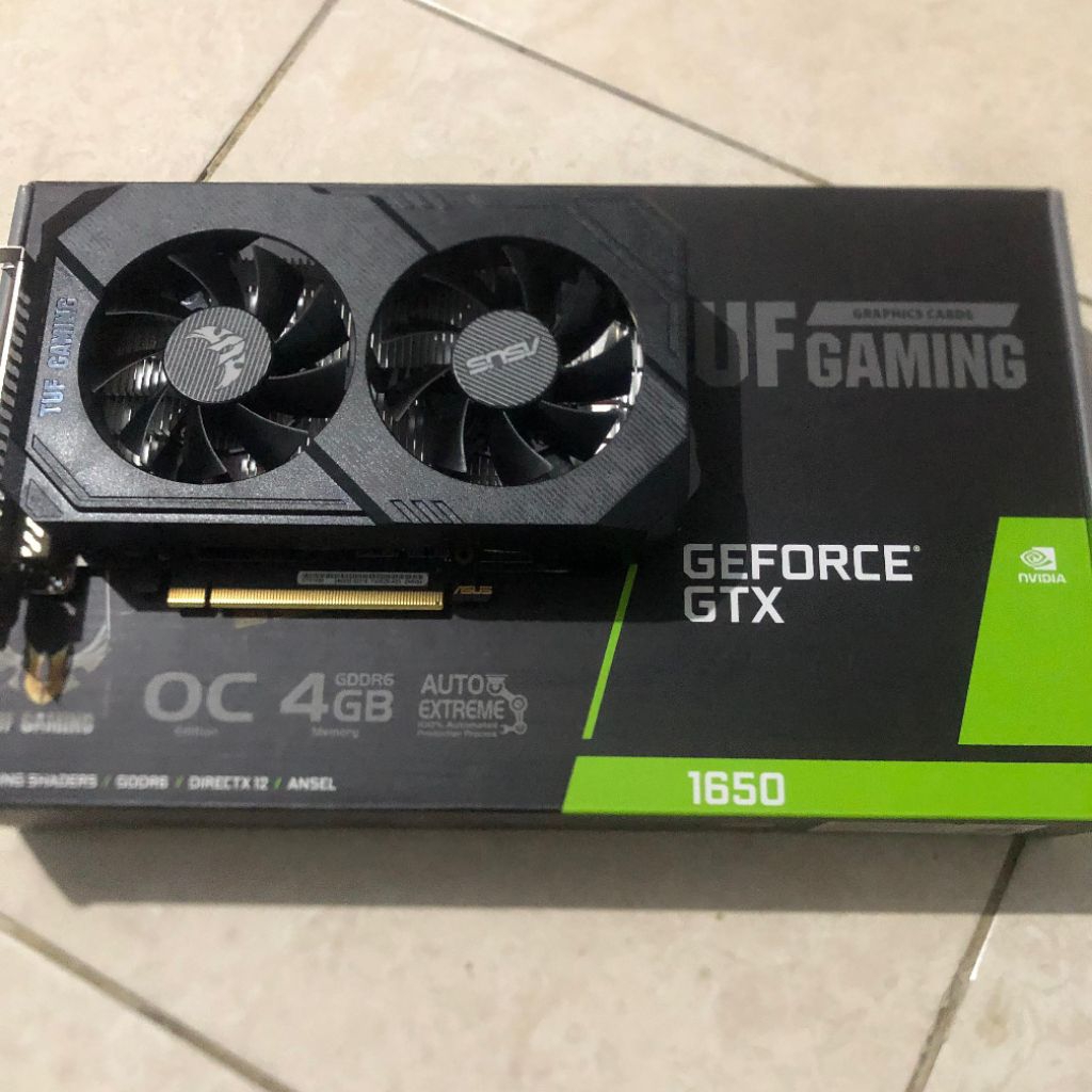 VGA ASUS TUF GAMING GTX 1650 4GB OC - DDR6