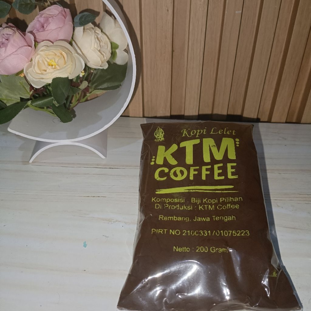KTM COFFE , kopi lelet asli rembang super halus