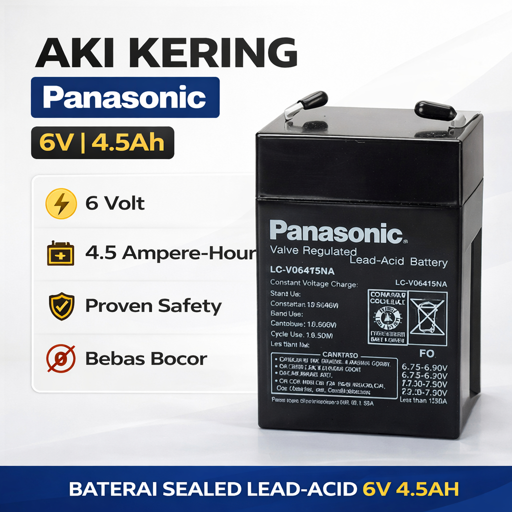 PANASONIC Aki Kering 6V LC-V064R5NA