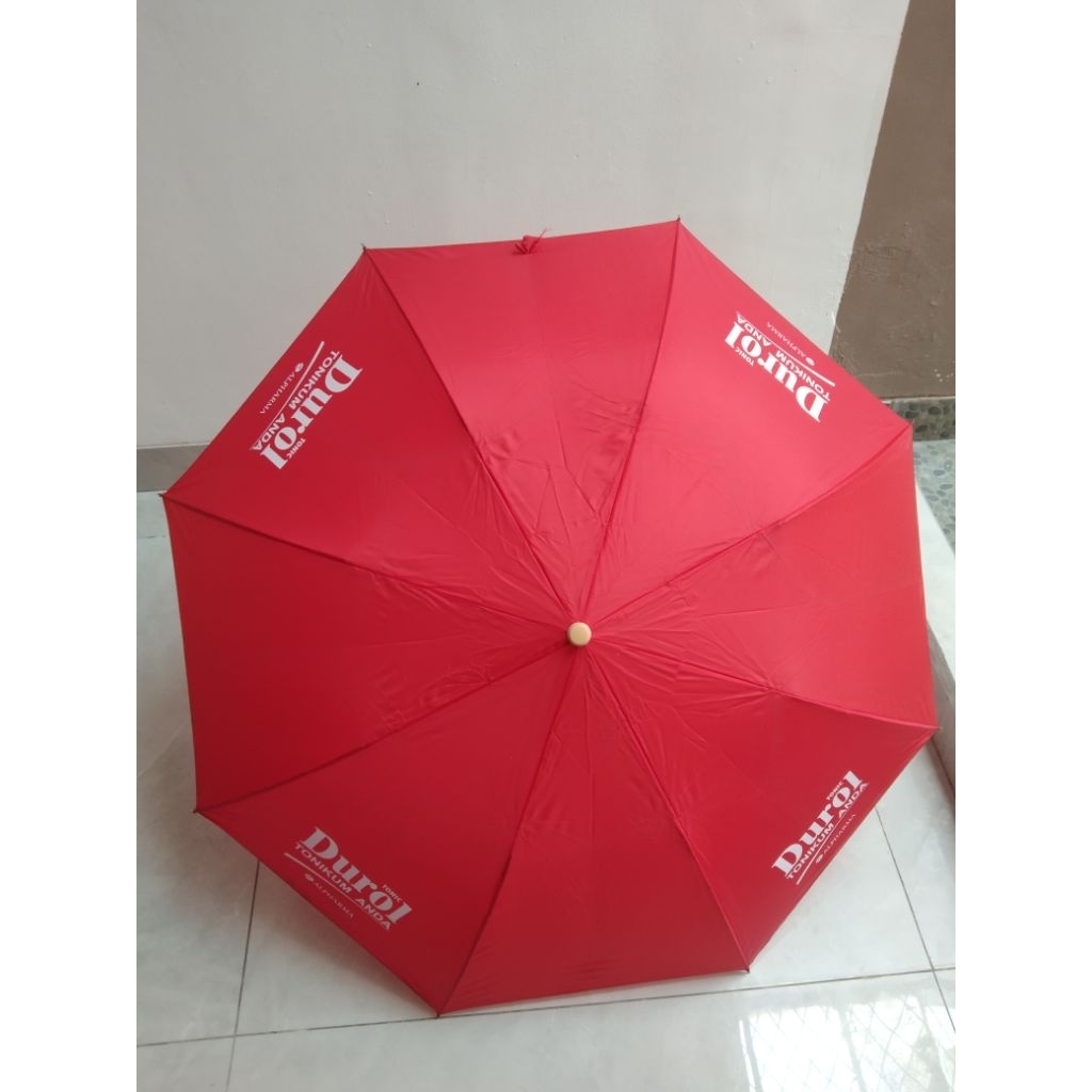 Payung Lipat Merah Durol New