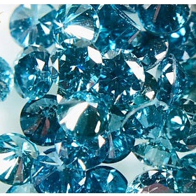 BERLIAN BIRU ASLI Natural Blue Diamond Eropa 100% ORI Tabur 3 mm Gugur 10 Bukan Berlian Banjar Murah