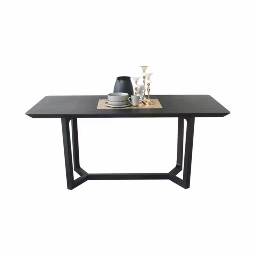 PRELOVED - Informa Holden Meja Makan - Hitam Dining Table Furnitur Ruang Makan Meja Makan Minimalis