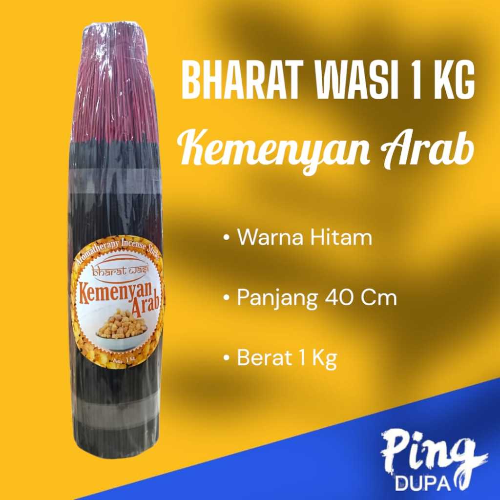 Dupa Hio Kemenyan Arab Bharat Wasi Warna Hitam Kemasan 1 Kg