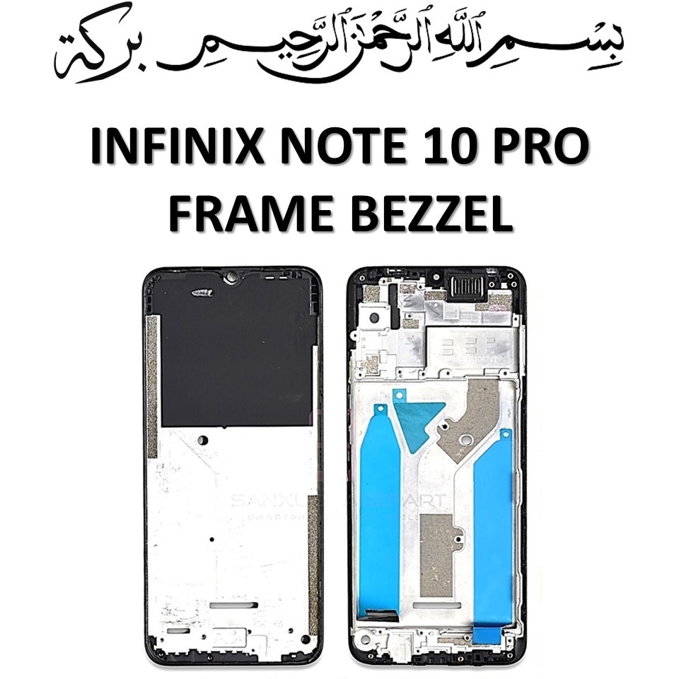 FRAME LCD INFINIX NOTE 10 PRO FRAME BEZZEL TULANG TENGAH ORIGINAL ORI 100%
